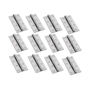 Jovial Lacier 5 inch 14G Stainless Steel Satin Matt Finish Door & Window Butt Hinges (Pack of 12)