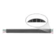 Noveau Safe-T-1ST XL4-1 Lane 1.5mm Virgin FG Rubber Black Cable Floor Protector, NVFPXL41LBK
