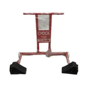 20kg Mild Steel Trolley Wheel Chock & Tyre Cord