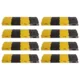 Kunplast 32 Pcs 50mm 8m Plastic Black & Yellow Speed Breaker Set with Heavy Duty Load Capacity, PSPB1
