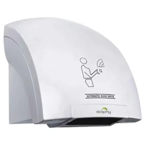 Dolphy 1800W 220V ABS Plastic White Automatic Bathroom Hand Dryer, DAHD0001