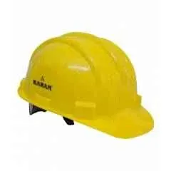 Karam Plastic Yellow Cradle Ratchet Type Safety Helmet, PN 521