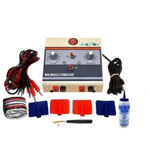 Physiotrex 2 Channel White Electrotherapy Mini Muscle Stimulator with 1 Year Warranty