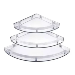 Drizzle 3 Pcs ABS Bathroom Corner Shelf Set