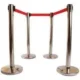 Ladwa 4 Pcs Stainless Steel 202 Q Manager Set with 2m Red Belt, LSI-QM-RED-P4