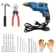 Hillgrove HGCM207 500W 10mm Pistol Grip Drill Machine Set