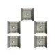 Ladwa 10x10cm Rugged Aluminium Body Safety Road Studs with High Visibility White Diamond Reflector (Pack of 5)