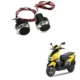 Kozdiko 2 Pcs Dual Colour Motorcycle LED Indicator Turn Signal Handle Bar Light Set for TVS NTORQ 125
