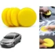 Auto Pearl Polyurethane Beige Washing & Waxing Polish Foam Sponge for City Ivtec 2011-2014 (Pack of 4)