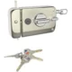 Godrej Twinbolt Ultra XL+ 1CK Satin Steel Rim Lock, 6082