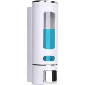 Tapglow 400ml Plastic White Wall Mount Cylindrical Liquid Dispenser