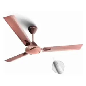Longway Creta 50W Rusty Brown 3 Blade Remote Controlled Ceiling Fan, Sweep: 1200 mm