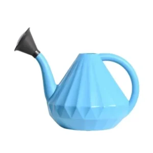 Ugaoo 5 Litre Plastic Blue Ripple Watering Can for Plants, UG-HP0185