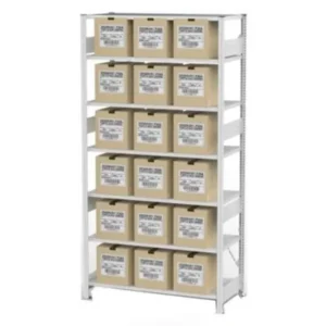 Godrej Altius Lite 1000x500x2200mm Steel Light Grey Storage Rack with 5 Layers