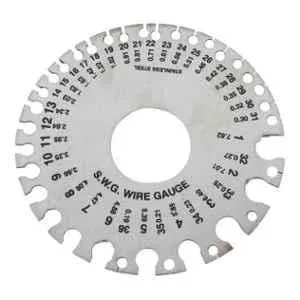 Lovely Omega 85mm Stainless Steel Measuring Round Wire Gauge
