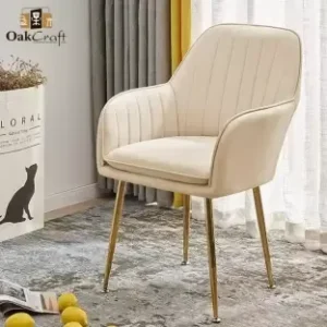 Oakcraft Steller Lounge/Dinning/Accent Chairs with Engineered Metal Legs Leatherette Living Room Chair